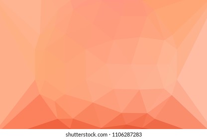 Light Red vector polygon abstract backdrop with a gem in a centre. Illustration in abstract style with triangles. Triangular pattern for your design.