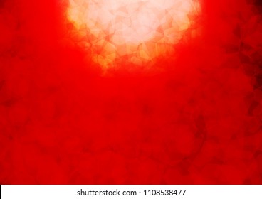 Light Red vector polygon abstract template. A sample with polygonal shapes. The elegant pattern can be used as part of a brand book.