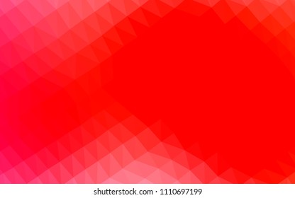 Light Red vector polygon abstract background. A sample with polygonal shapes. Brand new style for your business design.