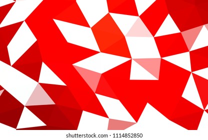 Light Red vector polygon abstract polygon abstract. Modern geometrical abstract illustration with gradient. The textured pattern can be used for background.