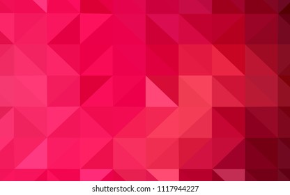 Light Red vector polygon abstract layout. Glitter abstract illustration with an elegant triangles. A completely new design for your leaflet.