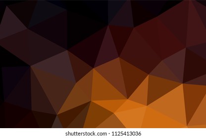 Light Red vector polygon abstract background. Elegant bright polygonal illustration with gradient. Triangular pattern for your design.