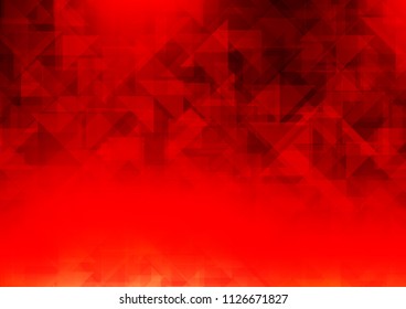 Light Red vector polygon abstract polygon abstract. An elegant bright illustration with gradient. The best triangular design for your business.