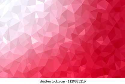 Light Red vector polygon abstract backdrop. Geometric illustration in Origami style with gradient.  Pattern for a brand book's backdrop.