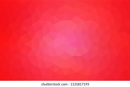 Light Red vector polygon abstract background. Elegant bright polygonal illustration with gradient. Triangular pattern for your design.