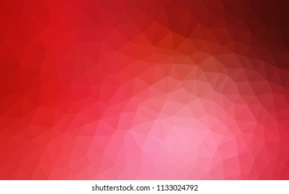 Light Red vector polygon abstract background. Colorful illustration in polygonal style with gradient. A new texture for your web site.