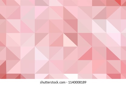Light Red vector polygon abstract backdrop. Shining colorful illustration with triangles. Template for cell phone's backgrounds.