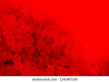 Light Red vector polygon abstract template. Colorful illustration in abstract style with gradient. Brand new design for your business.