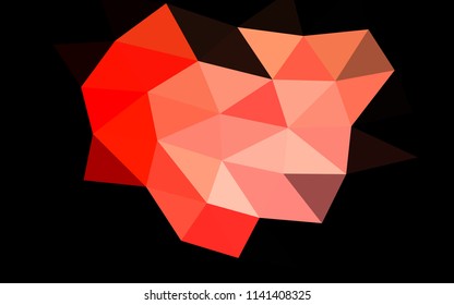 Light Red vector polygon abstract polygon abstract. Colorful illustration in abstract style with gradient. A completely new template for your business design.