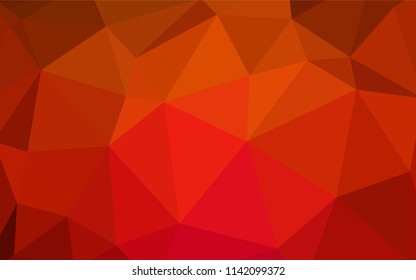Light Red vector polygon abstract layout. Colorful illustration in polygonal style with gradient. A new texture for your web site.
