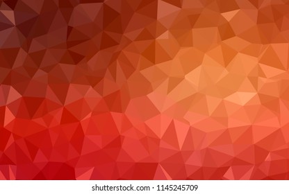 Light Red vector polygon abstract layout. Colorful illustration in polygonal style with gradient. Textured pattern for your backgrounds.