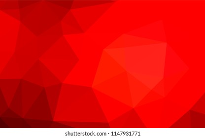 Light Red vector polygon abstract layout. Glitter abstract illustration with an elegant design. Brand new design for your business.