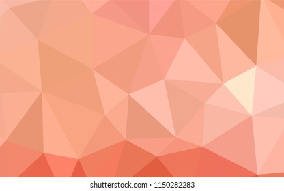 Light Red vector polygon abstract backdrop. Colorful illustration in polygonal style with gradient. Pattern for a brand book's backdrop.