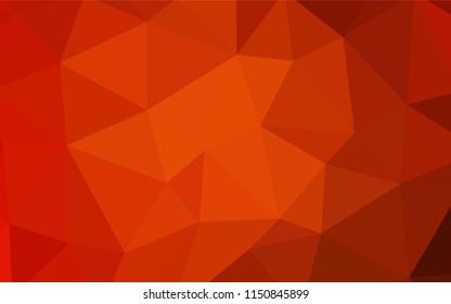 Light Red vector polygon abstract layout. Triangular geometric sample with gradient.  A completely new design for your leaflet.