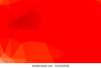 Light Red vector polygon abstract backdrop. Triangular geometric sample with gradient.  Brand new design for your business.