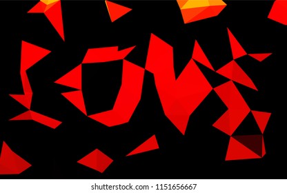 Light Red vector polygon abstract backdrop. A sample with polygonal shapes. A completely new template for your business design.