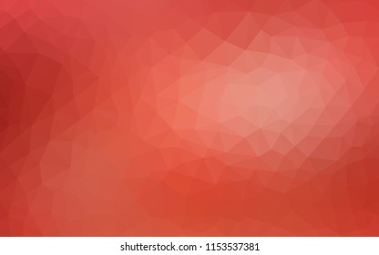 Light Red vector polygon abstract layout. Shining colorful illustration with triangles. Template for cell phone's backgrounds.