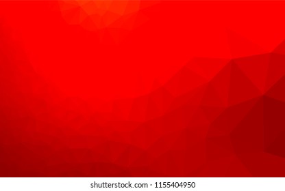 Light Red vector polygon abstract backdrop. Colorful abstract illustration with gradient. The completely new template can be used for your brand book.
