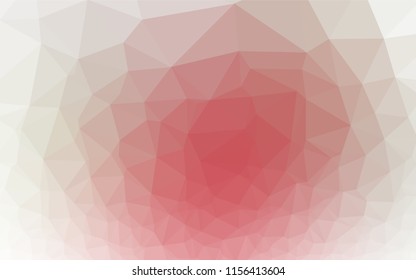 Light Red vector polygon abstract backdrop. Triangular geometric sample with gradient.  The textured pattern can be used for background.