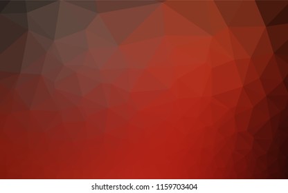 Light Red vector polygon abstract background. A sample with polygonal shapes. Brand new style for your business design.