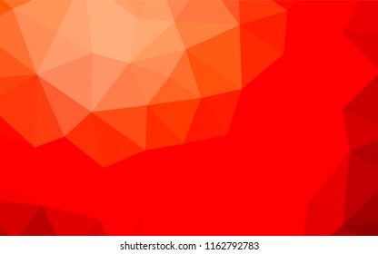 Light Red vector polygon abstract layout. A sample with polygonal shapes. Brand new style for your business design.