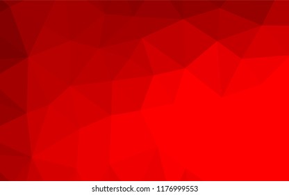 Light Red vector polygon abstract layout. Triangular geometric sample with gradient.  The polygonal design can be used for your web site.