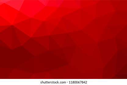 Light Red vector polygon abstract backdrop. Creative geometric illustration in Origami style with gradient. Triangular pattern for your business design.
