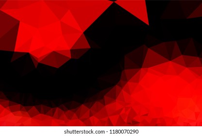 Light Red vector polygon abstract backdrop. A completely new color illustration in a vague style. Triangular pattern for your business design.