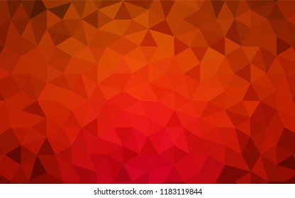 Light Red vector polygon abstract backdrop. Shining colorful illustration with triangles. Triangular pattern for your design.