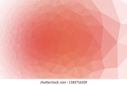 Light Red vector polygon abstract background. Modern geometrical abstract illustration with gradient. The completely new template can be used for your brand book.