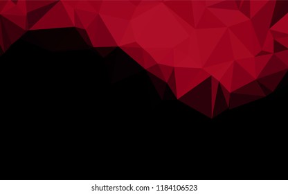 Light Red vector polygon abstract layout. Colorful abstract illustration with gradient. The elegant pattern can be used as part of a brand book.