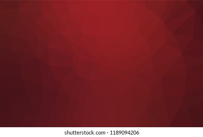 Light Red vector polygon abstract layout. Colorful abstract illustration with gradient. The elegant pattern can be used as part of a brand book.