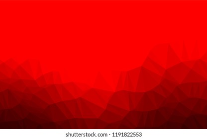Light Red vector polygon abstract backdrop. Shining illustration, which consist of triangles. The elegant pattern can be used as part of a brand book.