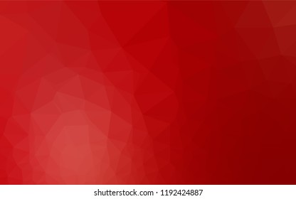 Light Red vector polygon abstract layout. Colorful illustration in abstract style with gradient. Triangular pattern for your business design.