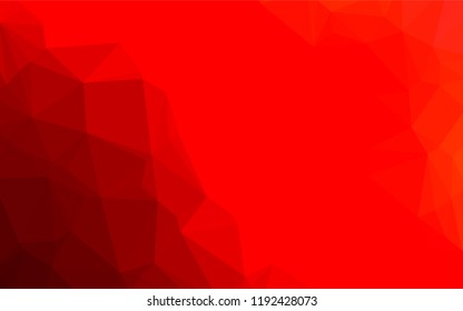 Light Red vector polygon abstract background. Creative illustration in halftone style with gradient. A new texture for your design.