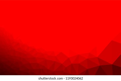Light Red vector polygon abstract layout. Triangular geometric sample with gradient.  Brand new design for your business.