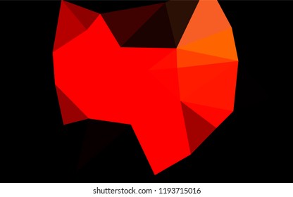 Light Red vector polygon abstract backdrop. Glitter abstract illustration with an elegant design. Brand new design for your business.