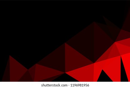 Light Red vector polygon abstract backdrop. Geometric illustration in Origami style with gradient.  Brand new design for your business.