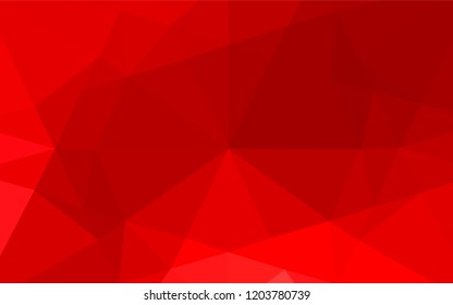 Light Red vector polygon abstract backdrop. Creative geometric illustration in Origami style with gradient. The textured pattern can be used for background.