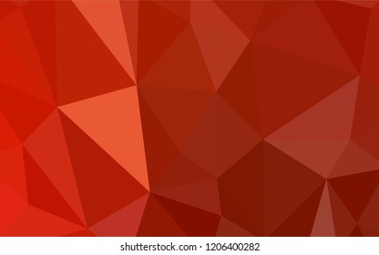 Light Red vector polygon abstract layout. A completely new color illustration in a polygonal style. Brand new design for your business.