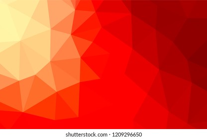 Light Red vector polygon abstract layout. A completely new color illustration in a vague style. The polygonal design can be used for your web site.