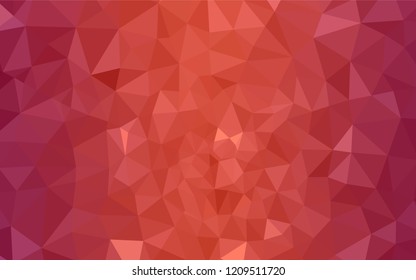 Light Red vector polygon abstract layout. Geometric illustration in Origami style with gradient.  Pattern for a brand book's backdrop.