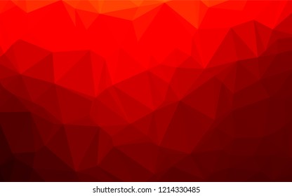 Light Red vector polygon abstract backdrop. Creative geometric illustration in Origami style with gradient. The polygonal design can be used for your web site.
