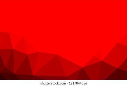Light Red vector polygon abstract background. Glitter abstract illustration with an elegant design. Brand new design for your business.