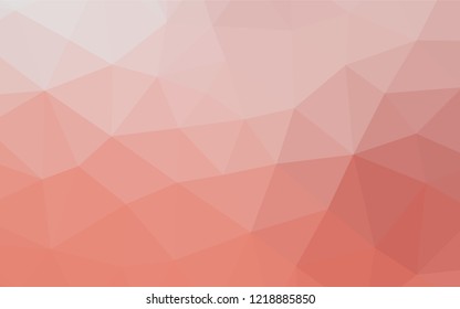 Light Red vector polygon abstract layout. A sample with polygonal shapes. The best triangular design for your business.