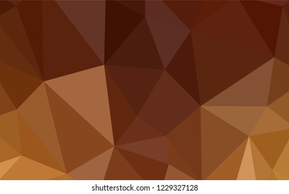 Light Red vector polygon abstract background. Elegant bright polygonal illustration with gradient. Polygonal design for your web site.