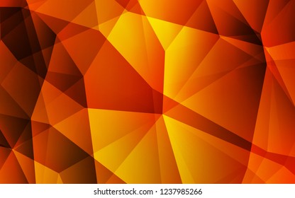 Light Red vector polygon abstract background. Geometric illustration in Origami style with gradient.  Template for cell phone's backgrounds.
