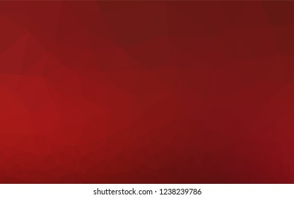Light Red vector polygon abstract layout. Glitter abstract illustration with an elegant design. The textured pattern can be used for background.