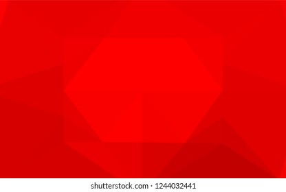 Light Red vector polygon abstract backdrop. Colorful illustration in abstract style with gradient. The elegant pattern can be used as part of a brand book.
