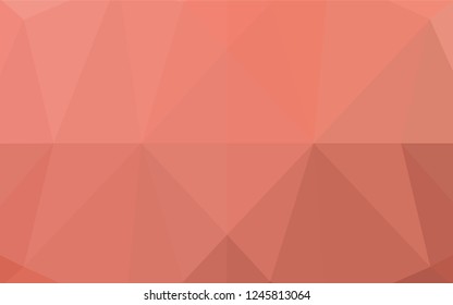 Light Red vector polygon abstract backdrop. Colorful abstract illustration with gradient. The textured pattern can be used for background.